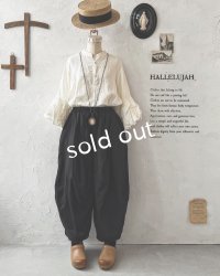 HALLELUJAH／4.Pantalon faun パン パンタロン・Black 