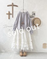 Branch m'/織姫炊きリネンプルオーバー・ラベンダー