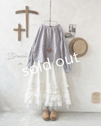 Branch m'/織姫炊きリネンプルオーバー・ラベンダー