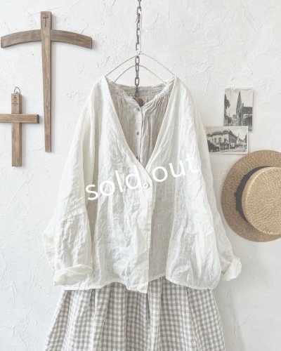 画像3: Branch m'/リネンのボレロカーディガン・オフ