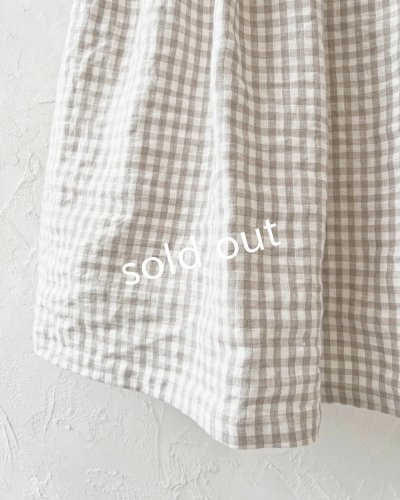 画像6: Branch m'/ギンガムチェックスカート・ベージュ