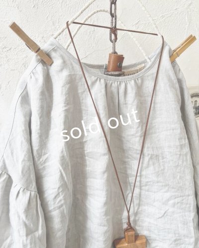 画像3: Branch m'/織姫炊きリネンプルオーバー・ライトグレー