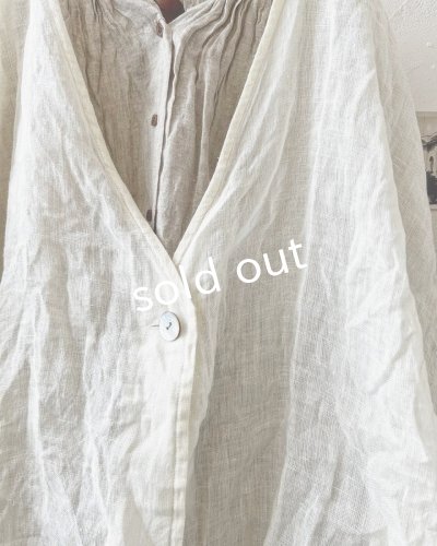 画像4: Branch m'/リネンのボレロカーディガン・オフ