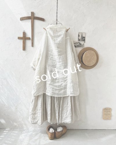 画像8: Branch m'/リネンのロングカーディガン・オフ