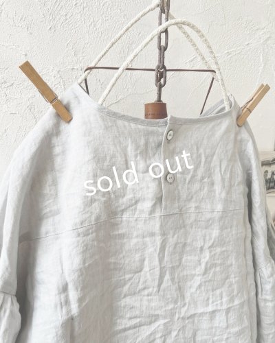 画像8: Branch m'/織姫炊きリネンプルオーバー・ライトグレー