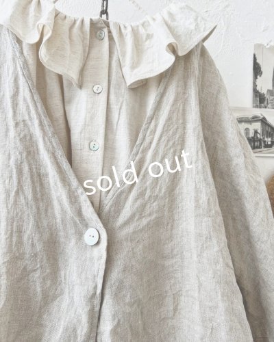 画像5: Branch m'/リネンのボレロカーディガン・ナチュラル
