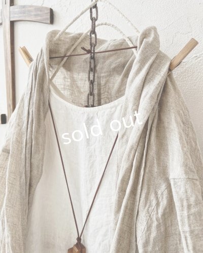 画像4: Branch m'/リネンのロングカーディガン・ナチュラル