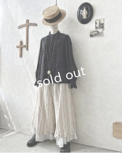 画像3: HALLELUJAH／2.Chimise a Dentelle レースブラウス・black