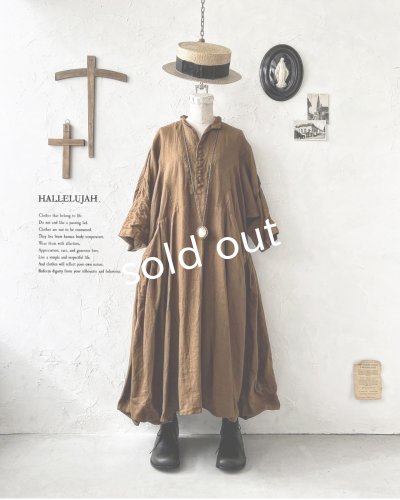 画像1: HALLELUJAH／2.Acolyte Robe 侍者のローブ・柿渋
