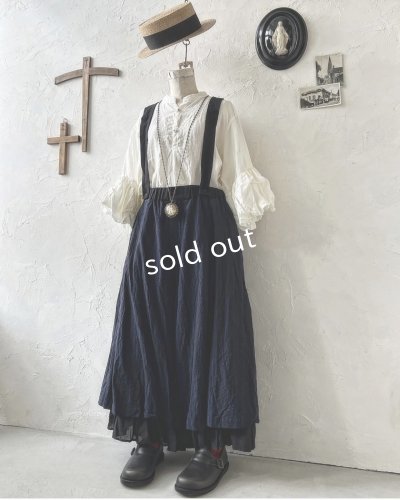 画像2: HALLELUJAH／12.Victorian Pantalon ヴィクトリアンパンタロン・navy stripe