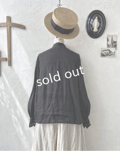 画像14: HALLELUJAH／2.Chimise a Dentelle レースブラウス・black