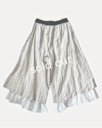 画像17: HALLELUJAH／12.Victorian Pantalon ヴィクトリアンパンタロン・flax stripe