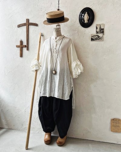 画像2: HALLELUJAH／4.Pantalon faun パン パンタロン・Black 