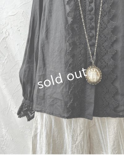 画像6: HALLELUJAH／2.Chimise a Dentelle レースブラウス・black