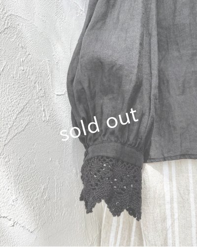 画像8: HALLELUJAH／2.Chimise a Dentelle レースブラウス・black