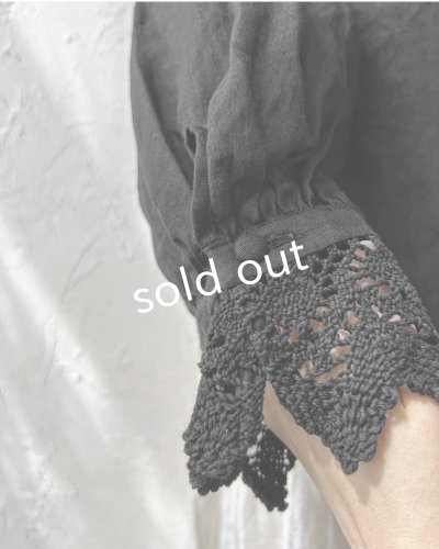 画像7: HALLELUJAH／2.Chimise a Dentelle レースブラウス・black