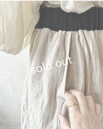 画像6: HALLELUJAH／12.Victorian Pantalon ヴィクトリアンパンタロン・flax stripe