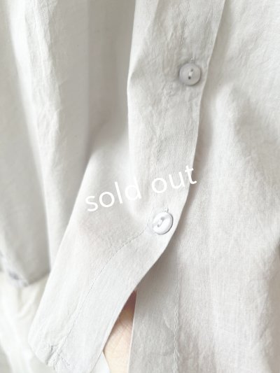 画像6: tegami/ニュアンスセーラー襟のブラウス・ライトグレー