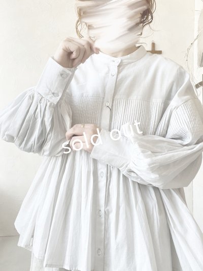 画像11: tegami/ドロップピンタックのカフスブラウス・オフ