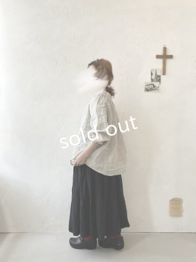 画像9: sloe/リネンギャザー襟のブラウス・ナチュラル