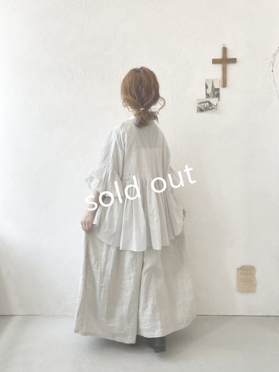 画像15: tegami/ドロップピンタックのカフスブラウス・オフ