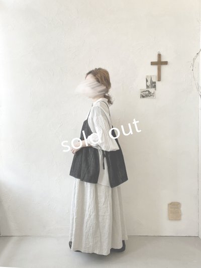 画像7: sloe/サイドリボンのデニムキャミ・ブラック