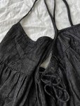 画像6: sloe/サイドリボンのデニムキャミ・ブラック