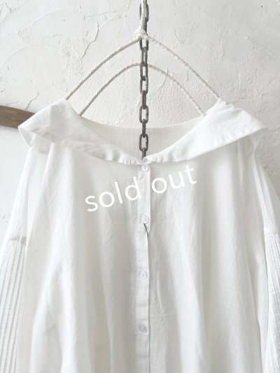 画像3: tegami/ニュアンスセーラー襟のブラウス・オフ