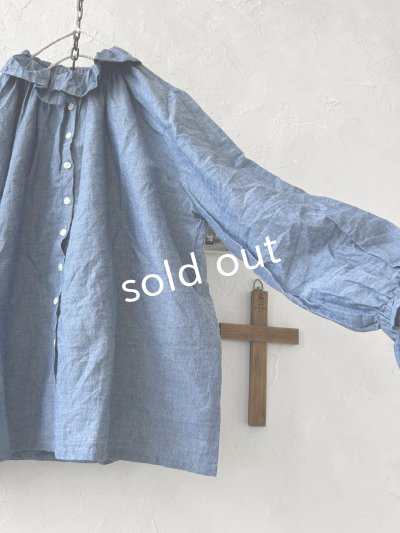 画像5: sloe/ダンガリーフリルブラウス・ブルー