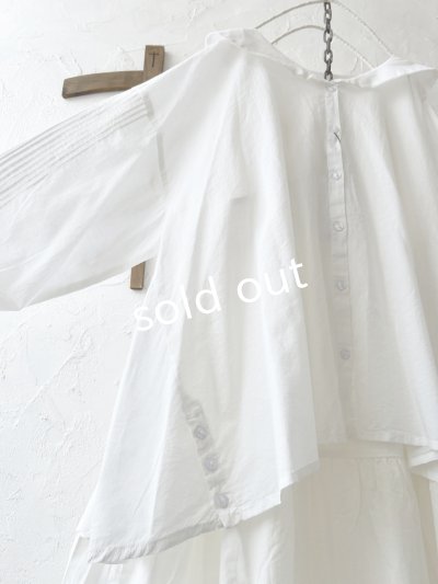 画像6: tegami/ニュアンスセーラー襟のブラウス・オフ