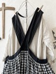 画像8: MARCHE' DE SOEUR／バッククロスワンピース・黒ギンガム