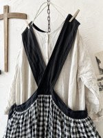 画像8: MARCHE' DE SOEUR／バッククロスワンピース・黒ギンガム (8)