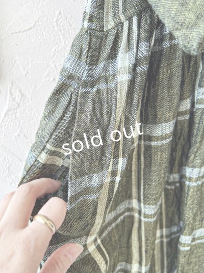 画像5: MARCHE' DE SOEUR／ギャザーワンピース・グリーンチェック