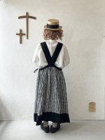 画像11: MARCHE' DE SOEUR／バッククロスワンピース・黒ギンガム (11)