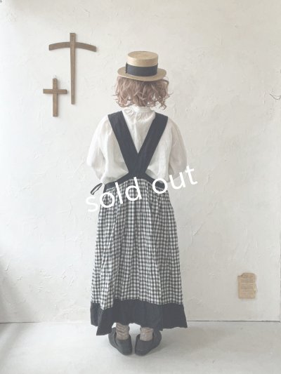 画像11: MARCHE' DE SOEUR/バッククロスワンピース・黒ギンガム