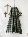 画像7: MARCHE' DE SOEUR／ギャザーワンピース・グリーンチェック