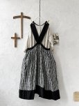 画像7: MARCHE' DE SOEUR／バッククロスワンピース・黒ギンガム