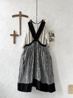 画像7: MARCHE' DE SOEUR／バッククロスワンピース・黒ギンガム (7)
