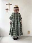 画像11: MARCHE' DE SOEUR／ギャザーワンピース・グリーンチェック