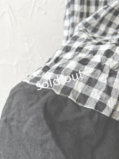 画像6: MARCHE' DE SOEUR/バッククロスワンピース・黒ギンガム