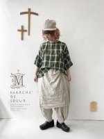 画像9: MARCHE' DE SOEUR／リネンプルオーバー・グリーンチェック (9)