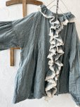 画像7: MARCHE' DE SOEUR／フローフリルパフ袖ブラウス・ブルー