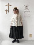 画像10: MARCHE' DE SOEUR／フローフリルパフ袖ブラウス・ブルー (10)
