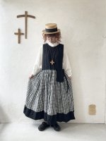 画像10: MARCHE' DE SOEUR／バッククロスワンピース・黒ギンガム (10)