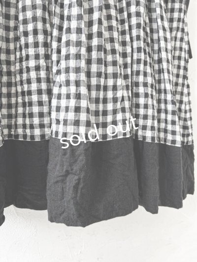 画像5: MARCHE' DE SOEUR/バッククロスワンピース・黒ギンガム