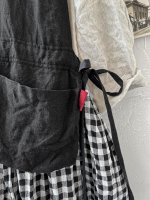 画像3: MARCHE' DE SOEUR／バッククロスワンピース・黒ギンガム (3)