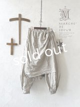 MARCHE' DE SOEUR／タブリエパンツ・生成り