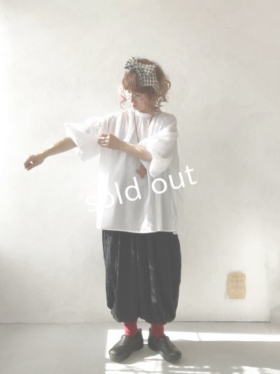 画像17: Dgy/ふんわり袖のジョーゼットブラウス・黒