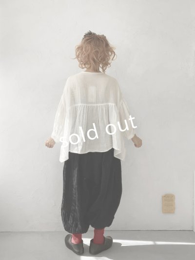 画像13: Dgy/フレアギャザーのガーゼブラウス・オフ