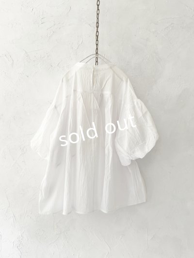 画像9: Dgy/ふんわり袖のジョーゼットブラウス・黒